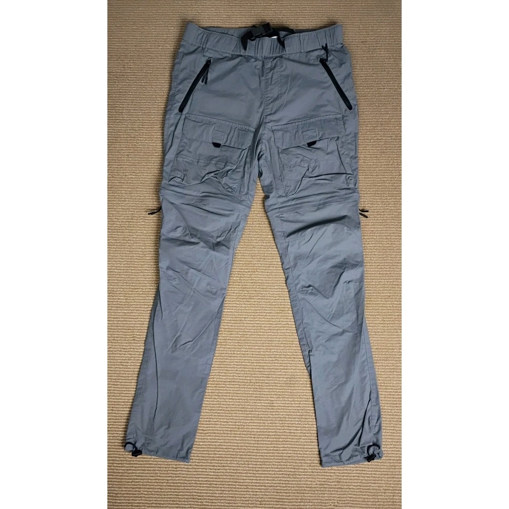 PacSun Mens Cargo Pants Size S Gray Belt Pockets